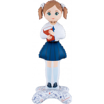 Шар 3D (180 см) Школьница, Ученица Девочка