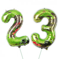 Цифры фольгированные 23 февраля 