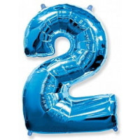 Шар "Цифра 2" синий. Шар "Цифра 2" синий.