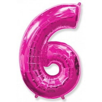 Шар "Цифра 6" фуше.