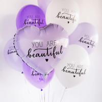 Набор шаров с сердцем You Are Beautiful 
