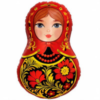 Шар Матрешка Золотая роспись (81см) Шар Матрешка Золотая роспись (81см)
