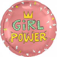 Шар (46 см) Круг,Girl Power Шар (46 см) Круг,Girl Power