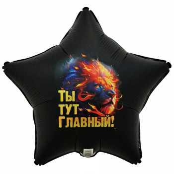 Шар звезда, Ты тут главный! (45см) Шар звезда, Ты тут главный! (45см)