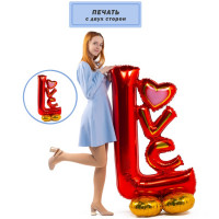 Стойка, LOVE красная (150см) Стойка, LOVE красная (150см)