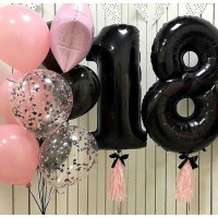 Набор шаров на 18 лет Набор шаров на 18 лет