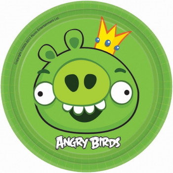 Тарелки  Angry Birds 8шт 17 см