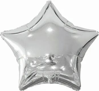 Шар звезда большая Серебро, 80 см