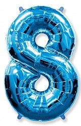 Шар "Цифра 8" Синий