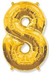 Шар "Цифра 8" Золото
