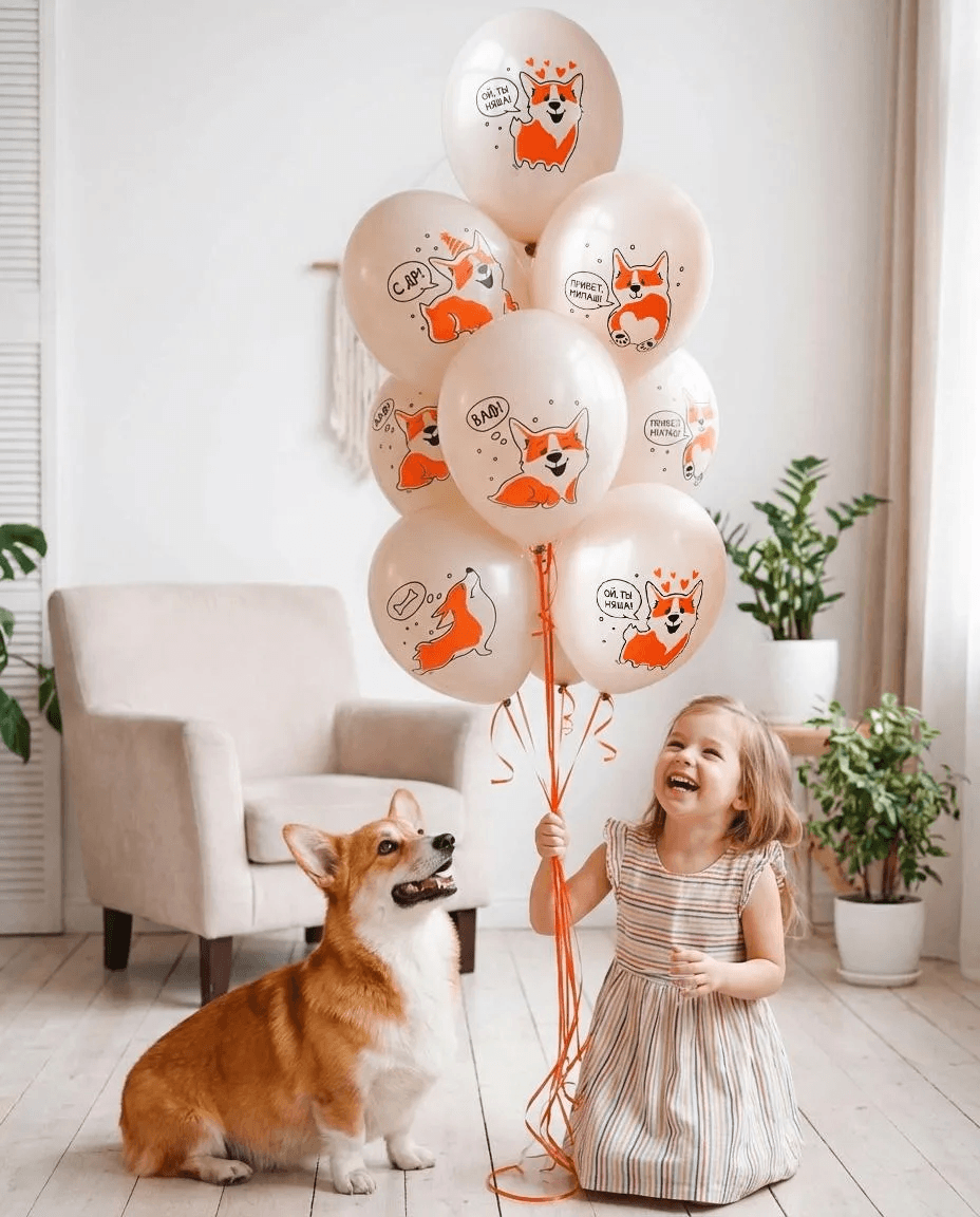 Шарики С днём рождения, Корги (Bell Ball)