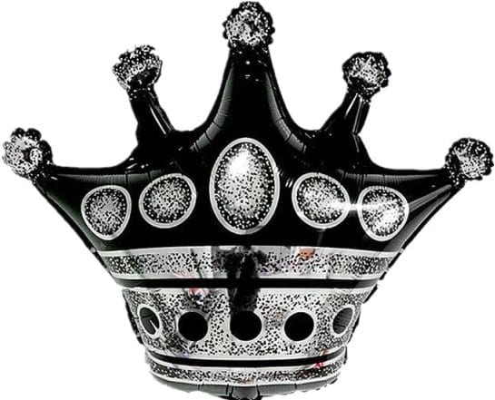 Шар Корона, Черная (77 см)