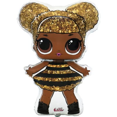 Шар фольгированный кукла ЛОЛ QUEEN BEE (87 см)