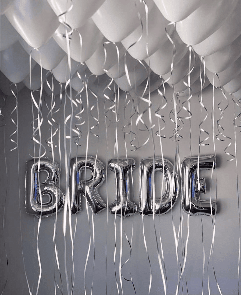 Набор шаров для Невесты, надпись BRIDE