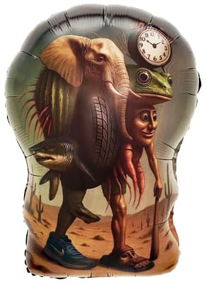 Шар (61 см) Итальянские Мемы, Дизайн №1