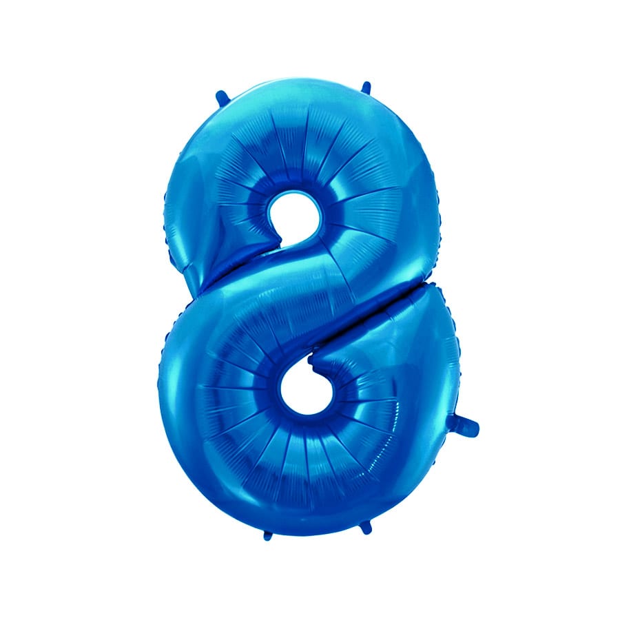 Шар "Цифра 8" Синий