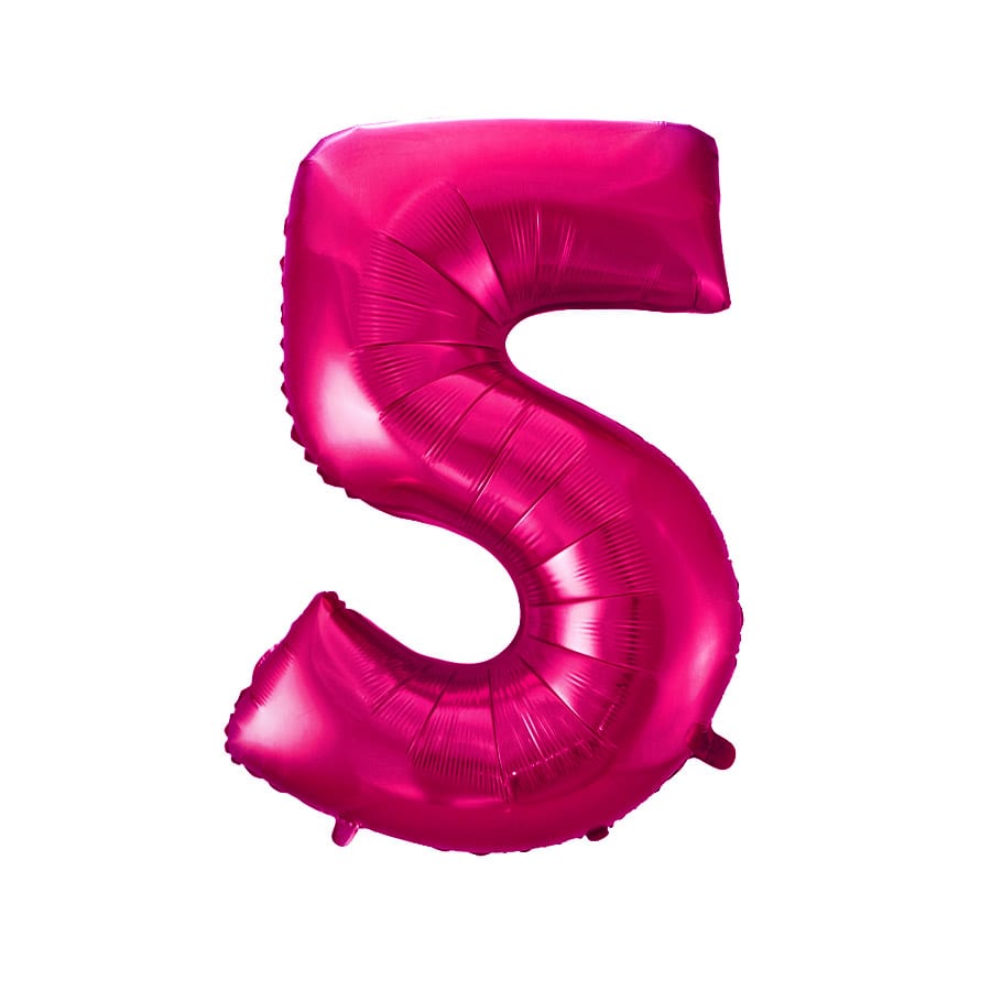 Шар "Цифра 5" фуше.