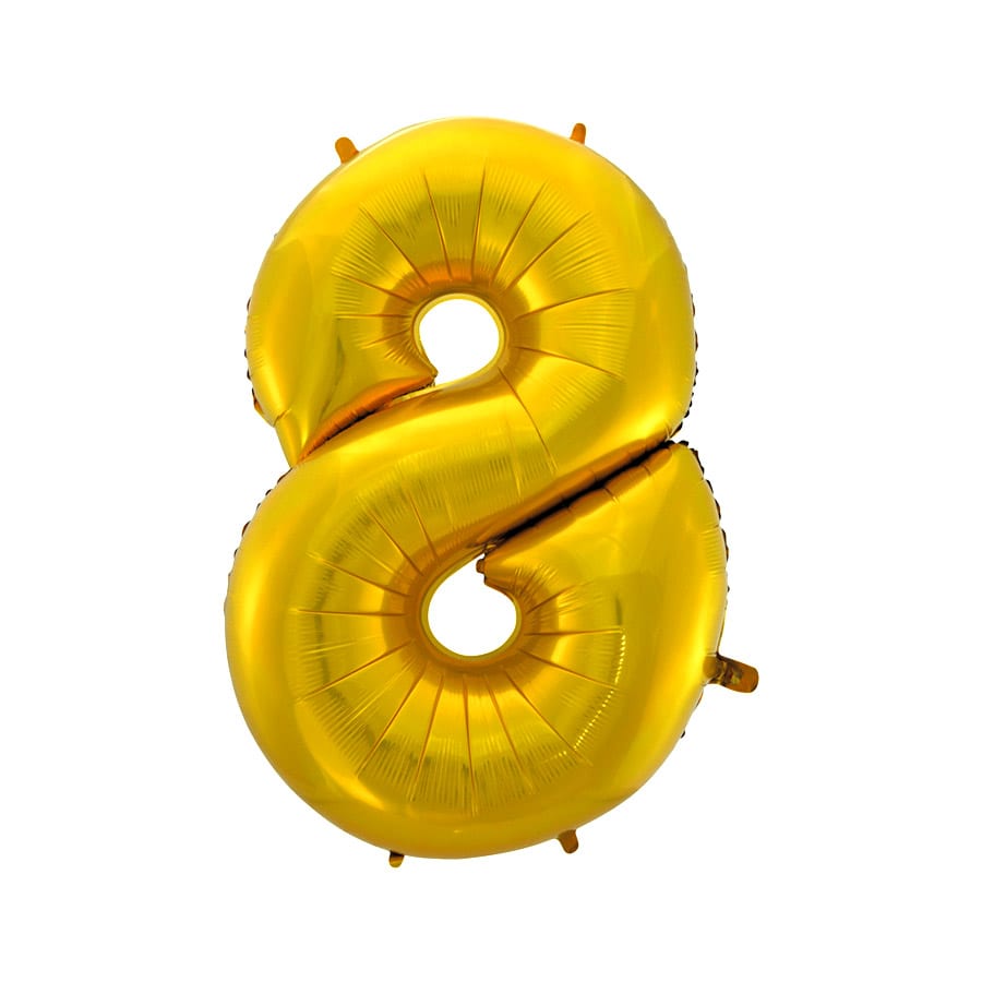 Шар "Цифра 8" Золото