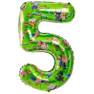 Цифра 5 Майнкрафт (102 см)