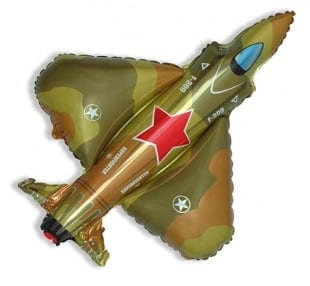 Шарик на палочке Самолет военный