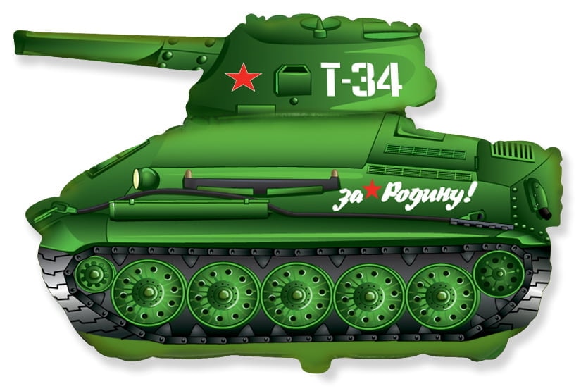 Шар Фигура Танк зеленый 81 см