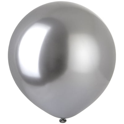 Шар серебро 80 см Хром Silver