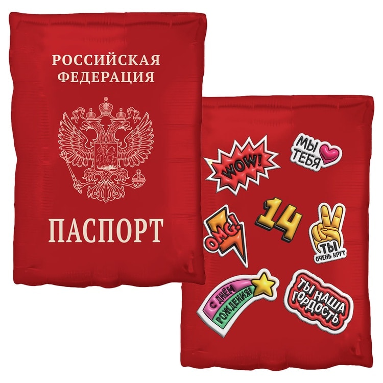 Шар Паспорт (53 см)