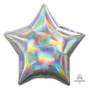 Шар звезда Серебро Перламутр