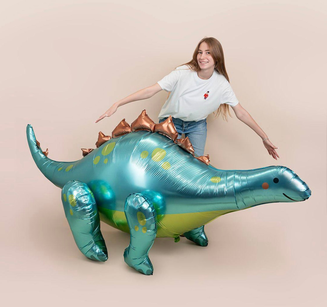Шар 3D (239 см) Динозавр Стегозавр