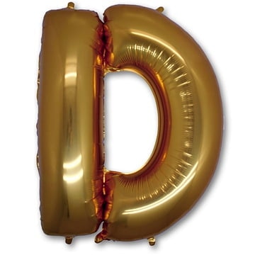 Фольгированный шар буква "D" - Золото