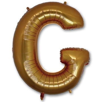 Фольгированный шар буква "G" - Золото